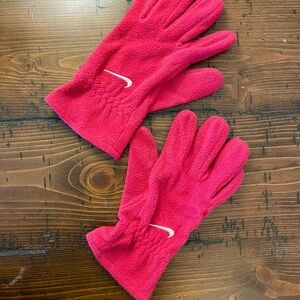 Nike Vibrant Pink Fleece Gloves